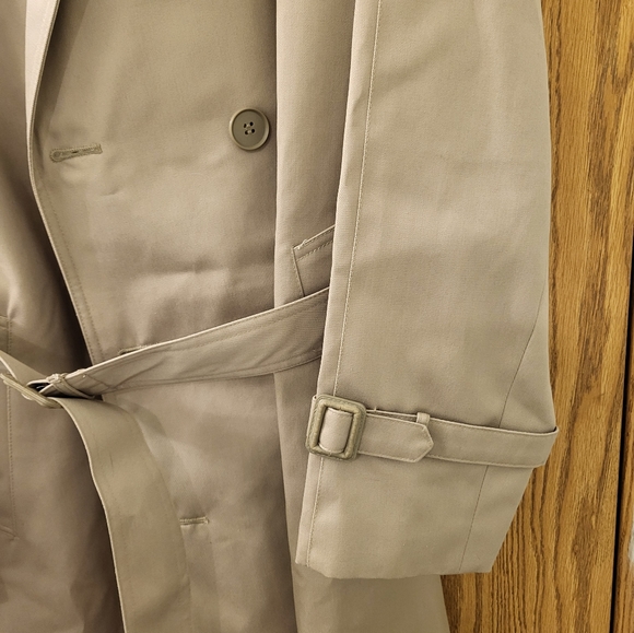 New Vintage (1970) Nino Cerruti Designer Double Breast Trench Coat 36R Tan - Picture 6 of 12
